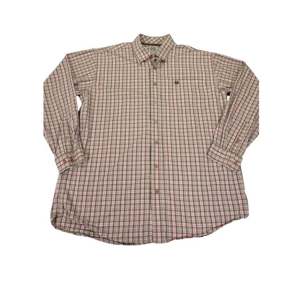 CINCH Men's Western‎ Plaid Button Down Shirt Long Sleeve Size L Rodeo